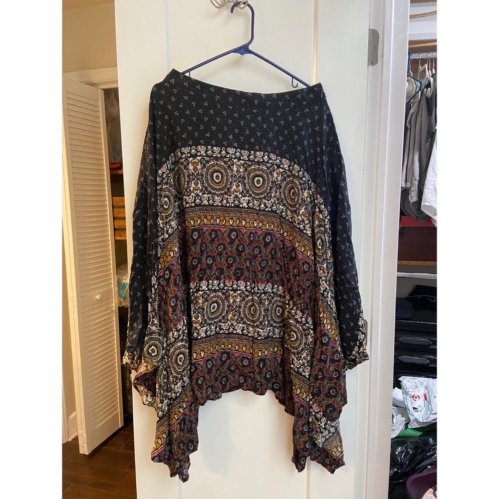 Handkerchief Hem AE Boho Maxi Skirt